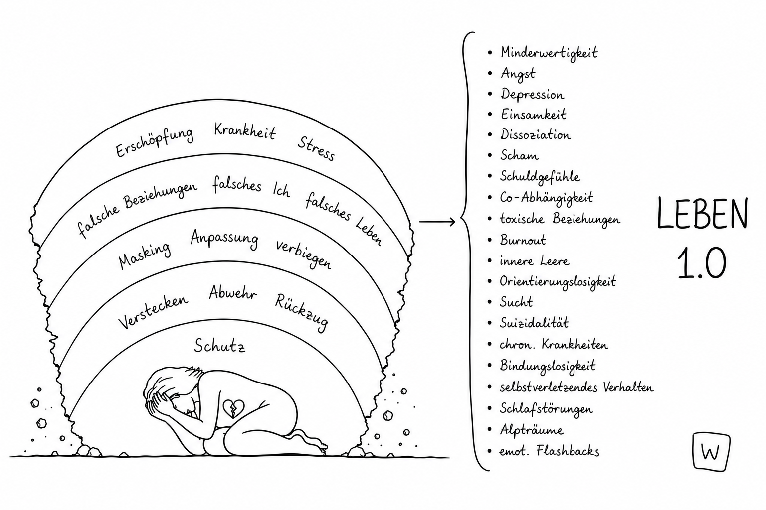 Schichten aus Schutz und Anpassung